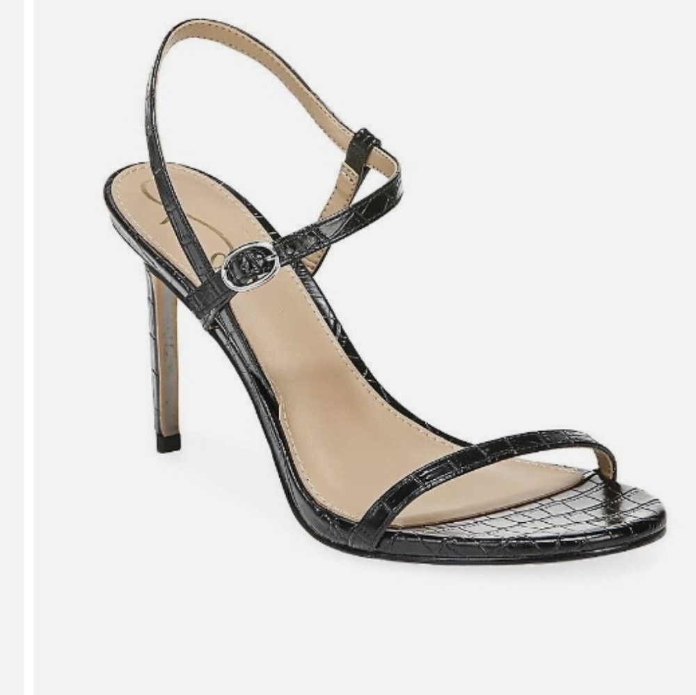 Sam Elderman Black Crocs Heel